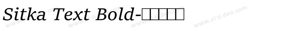Sitka Text Bold字体转换